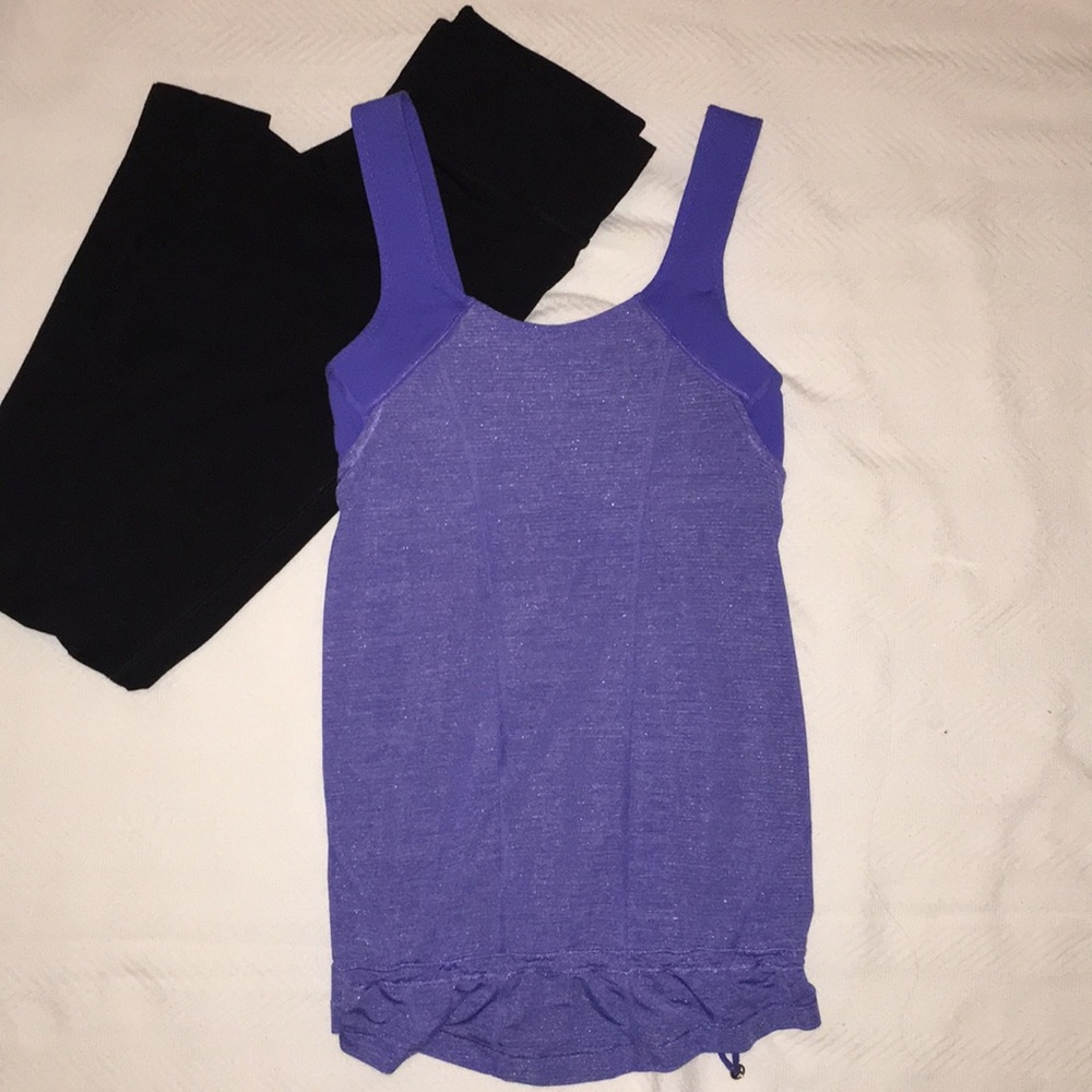 Lulu tank with sports bra